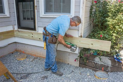 Install a ledger board for temporary support